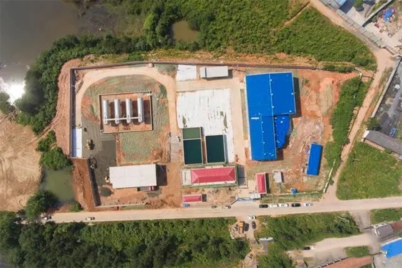 汨罗市建筑垃圾资源化利用项目厂区航拍图